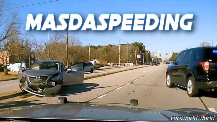 El Conductor De Mazda Evade A La Policía Durante 20 Millas Antes De Que Termine La Persecución Salvaje Y Choque Con Civiles | Carscoops